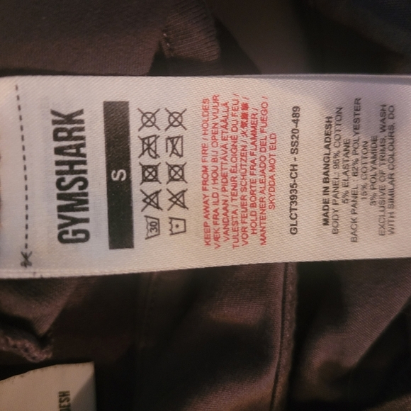 Gymshark Grey Cropped Tank Top S - Picture 4 of 8